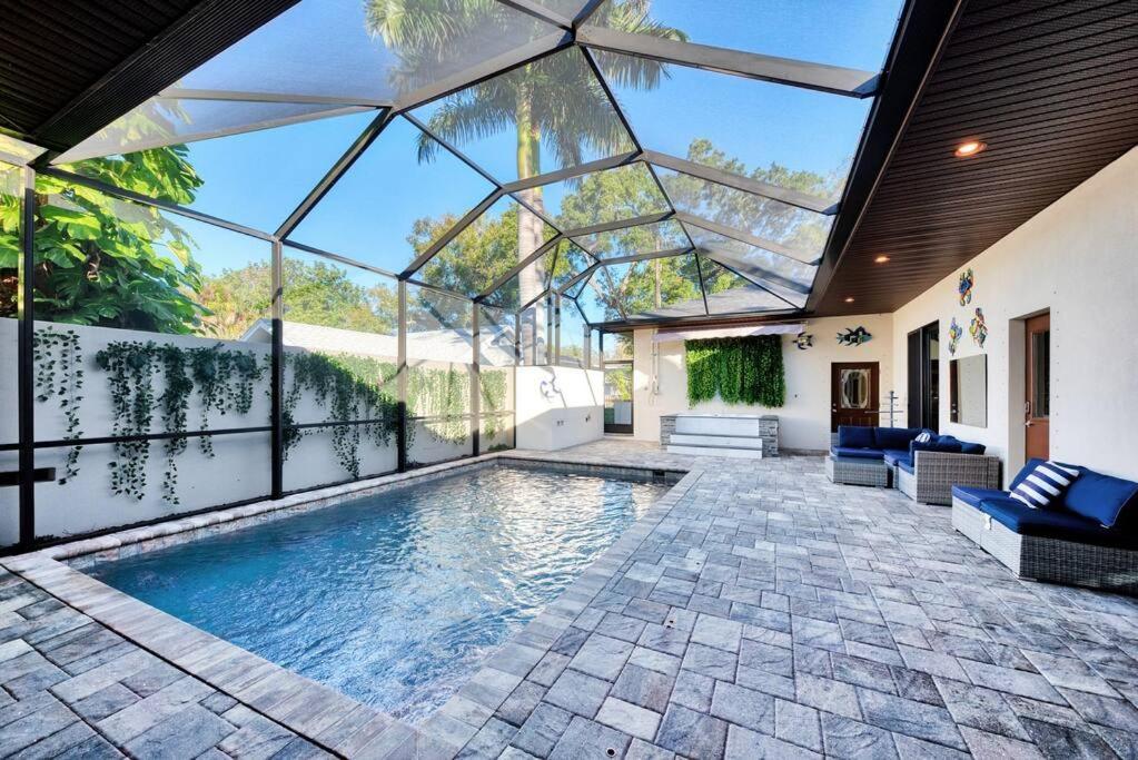 Courtyard Home With Pool, Spa & Sauna Close To Beach & City Center Sarasota Exterior foto